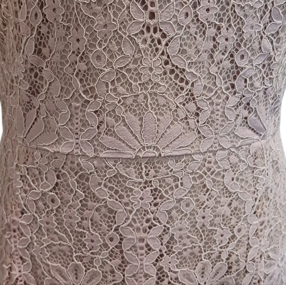Lace Sheath Cocktail Dress Blush Pink - Picture 5 of 11